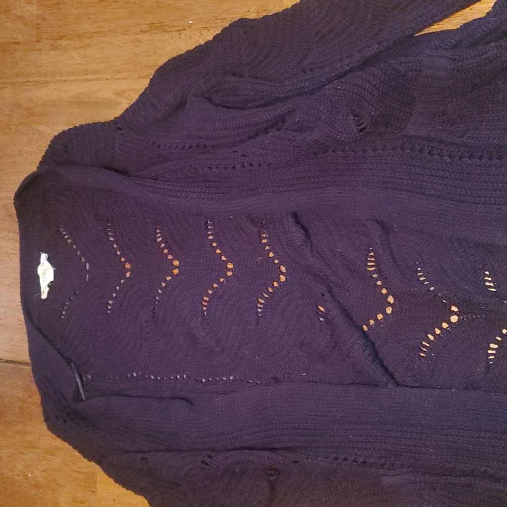 Black knitted cardigan